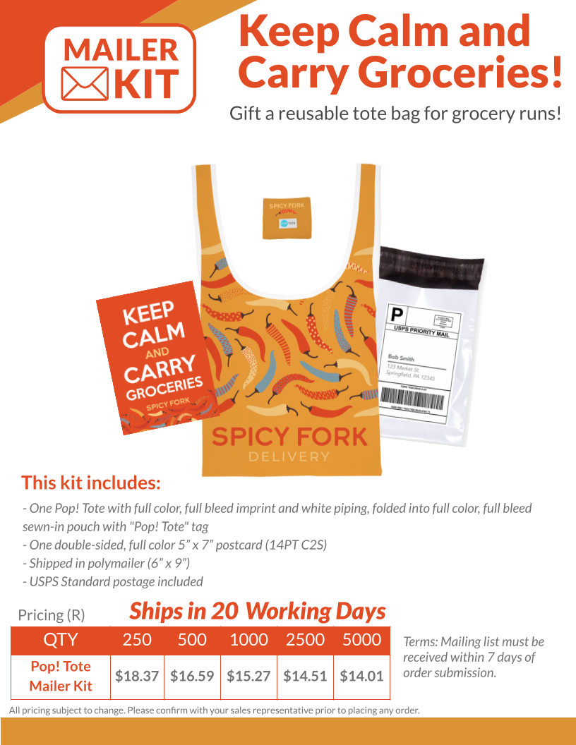 Pop Tote Groceries